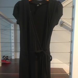Black mid length dress